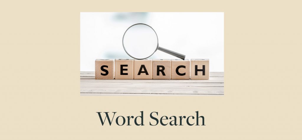 Thanksgiving Word Search
